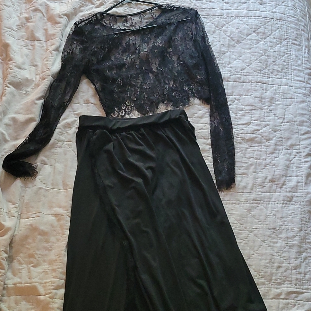 Black Bohemian Two-Piece